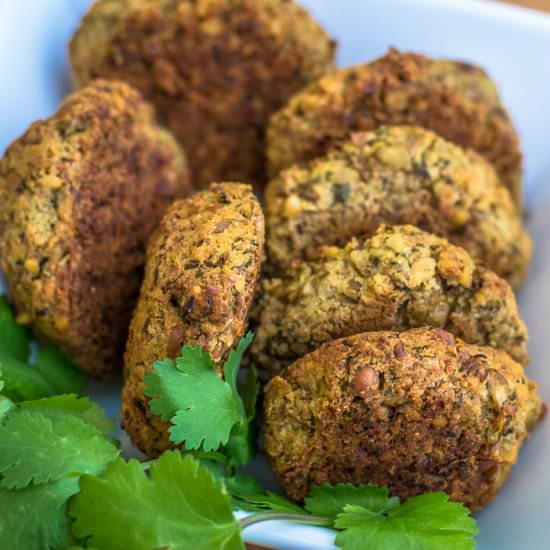 Walnut & Coriander Baked Falafel