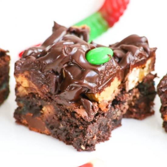 Halloween Candy Brownies