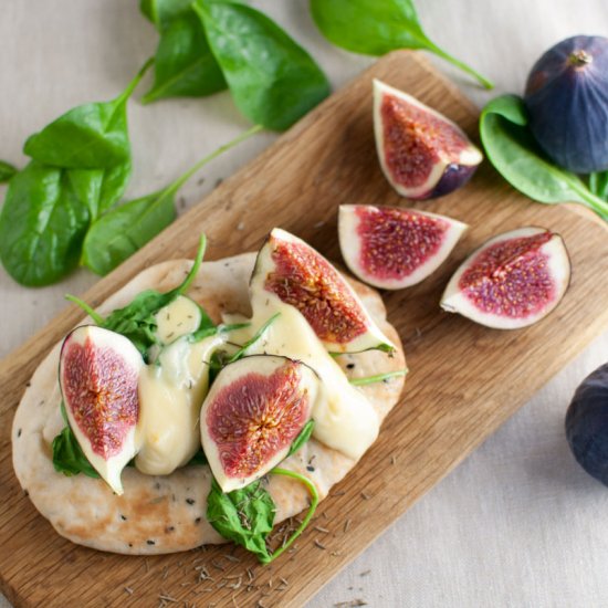 Naan ‘Pizza’ with Fresh Figs