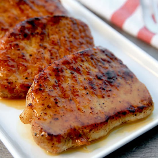 Apple Cider-Glazed Pork Chops