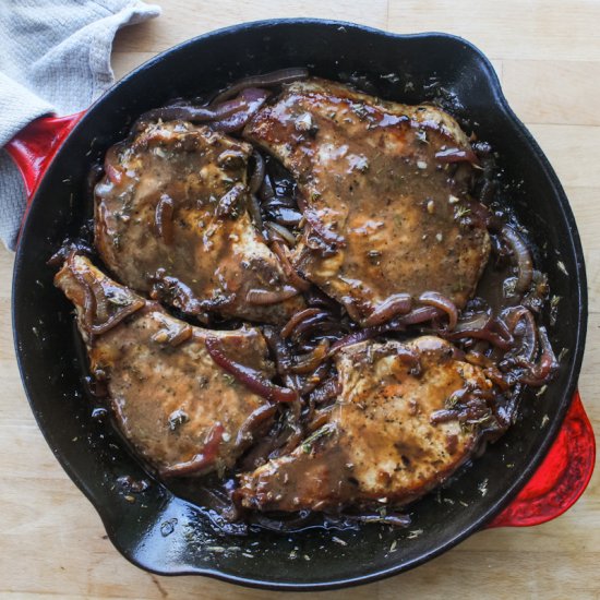 Balsamic Glazed Pork Chops