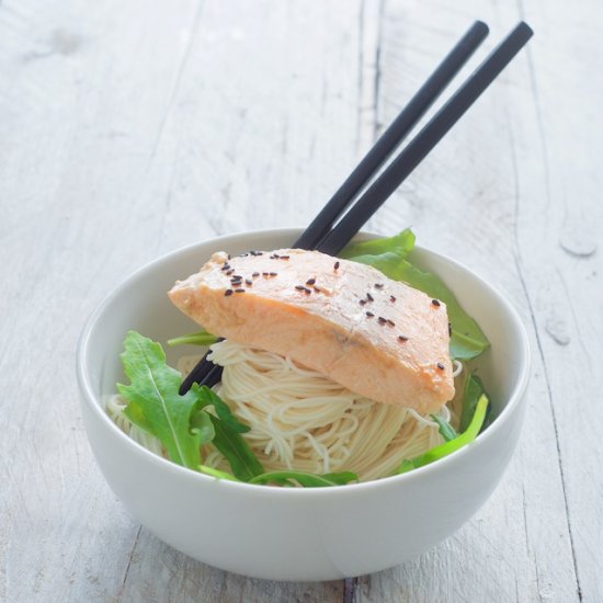 Japanese Poached Salmon in Miso