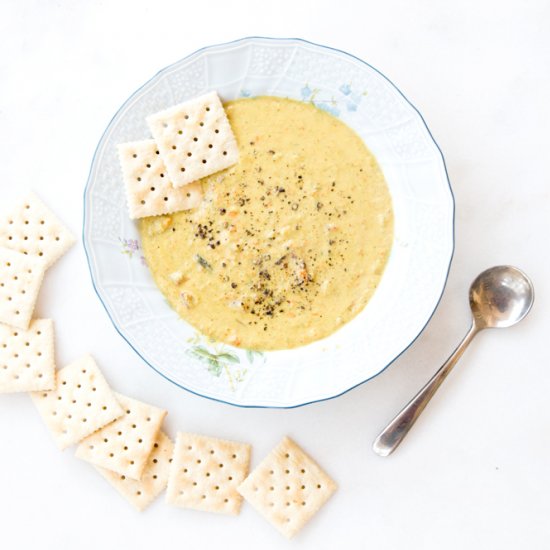 Vegan Broccoli Cheese Soup