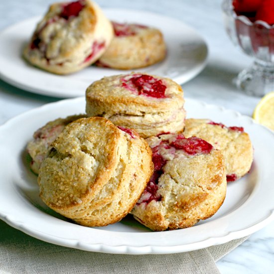 Lemon Raspberry Scones