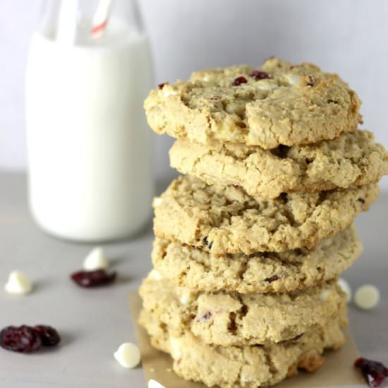 White Chocolate Cran Oatmeal Cookie