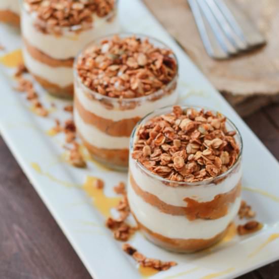 Pumpkin Pie Yogurt Parfaits