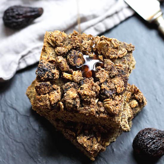 Maple Fig & Flax Breakfast Bars