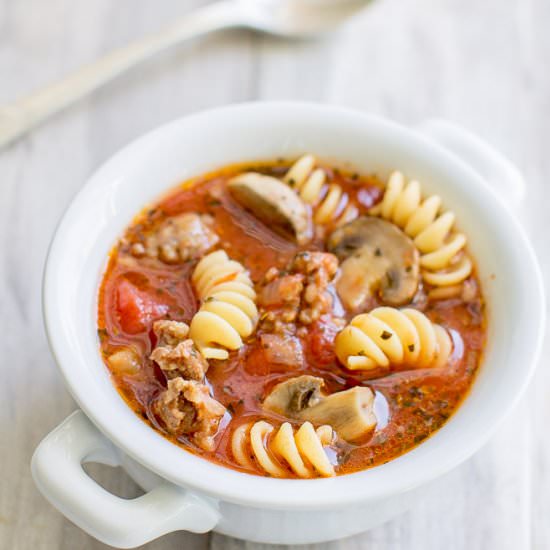 Slow Cooker Lasagna Soup