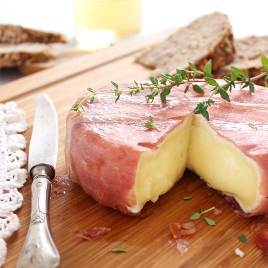 Baked Camembert in Jamón Serrano