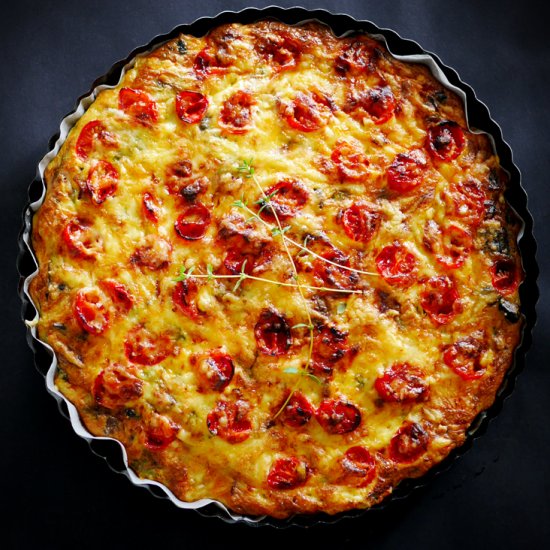 Mushroom, Tomato, Ham Fritatta