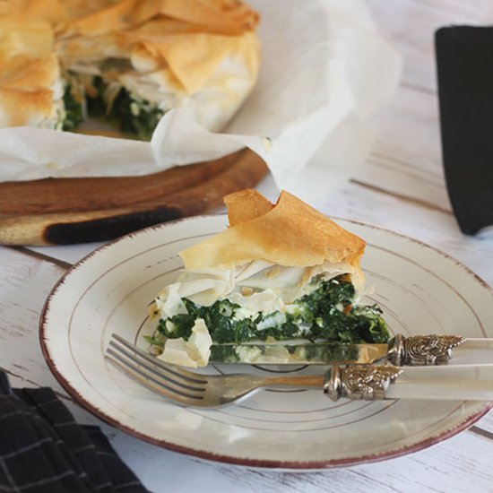 Inviting Spinach and Feta Pie