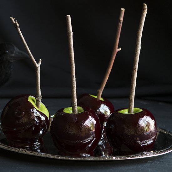 Black Candied Apples