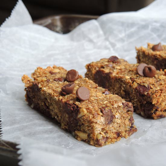 Pumpkin Chocolate Chip Granola Bars