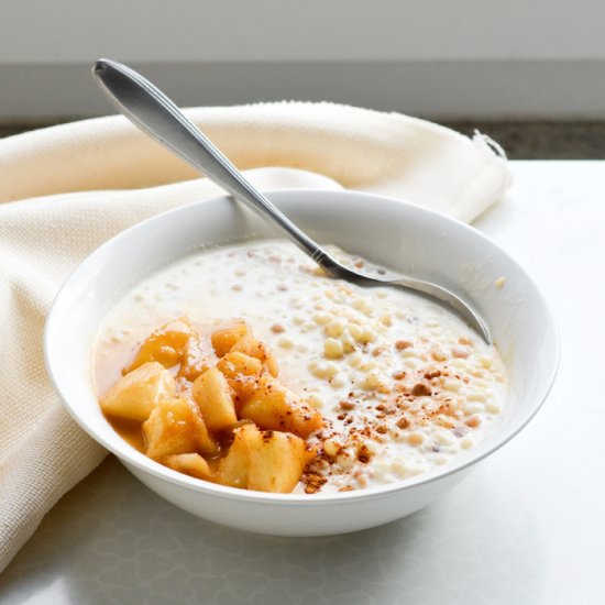 Fregola Porridge with Apples