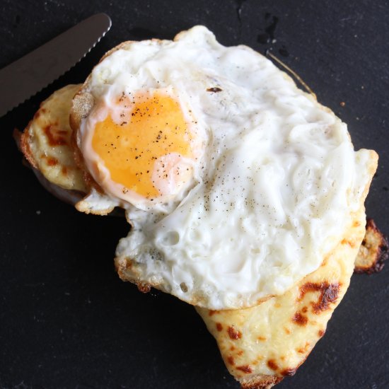 Homemade Bread Featuring Croque Madame