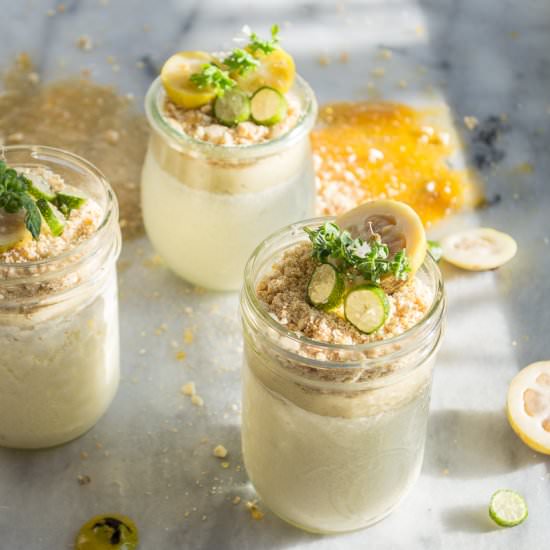 Pineapple Guava Cheesecake Pots