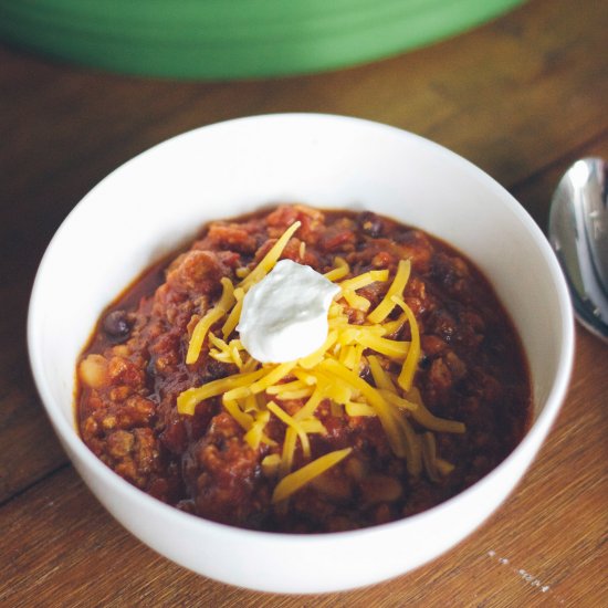 Easy vegetarian chili