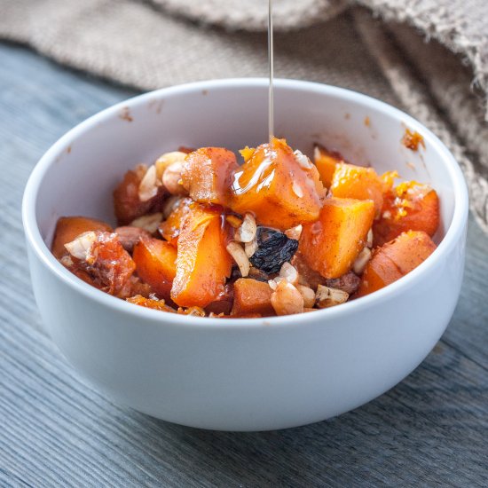 Roasted Pumpkin in Maple Rum glaze