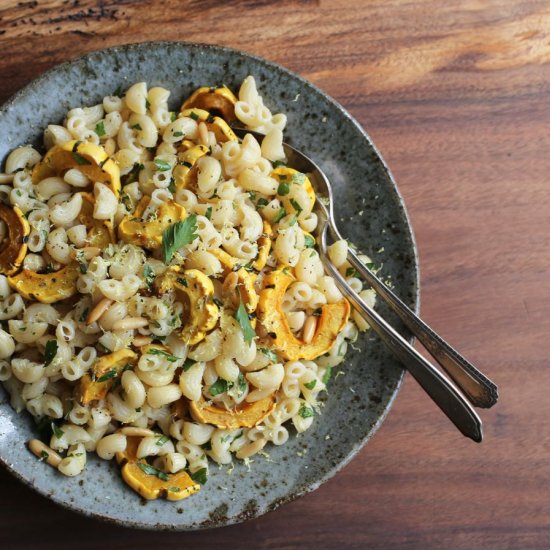 Roasted Delicata Squash and Pasta