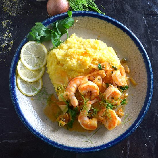 Italian Shrimp and “Grits”