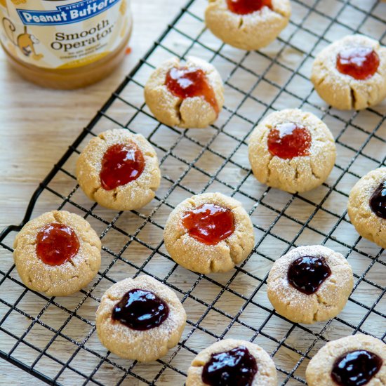 Peanut Butter and Jelly Cookies