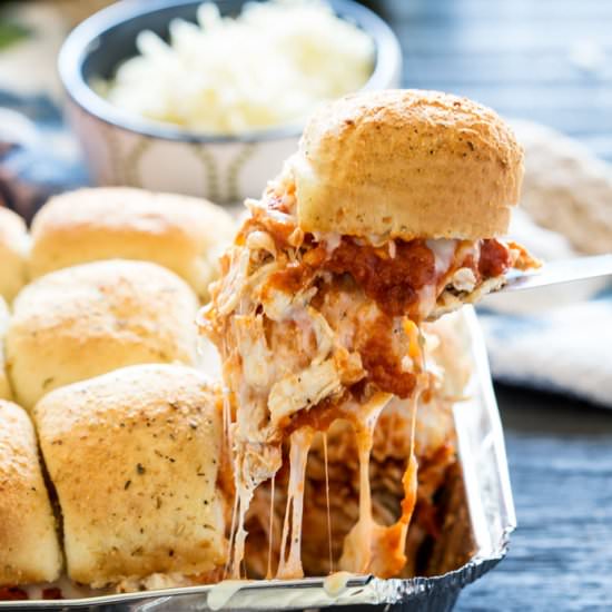 Baked Chicken Parm Sandwiches