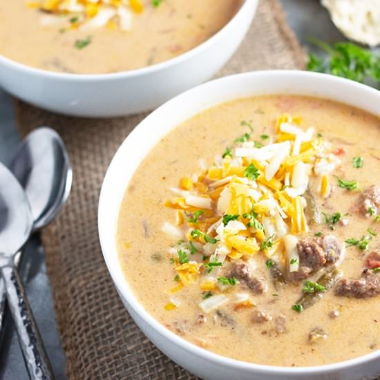 Cheeseburger Soup