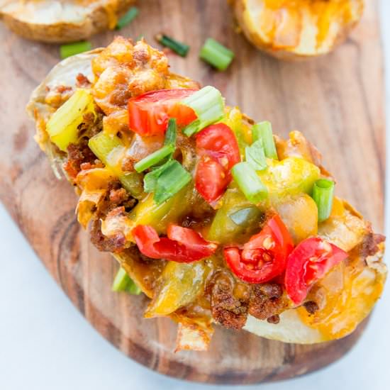 Taco Stuffed Potatoes