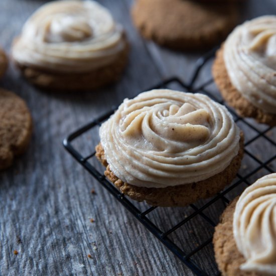 Whole Wheat Pumpkin Sugar Cookies