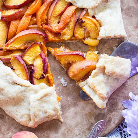 Nectarine and Apricot Galette