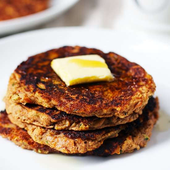 Zucchini, Apple, and Carrot Pancakes