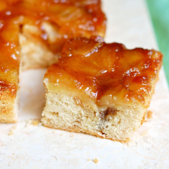 Apple and Rum Upside Down Cake