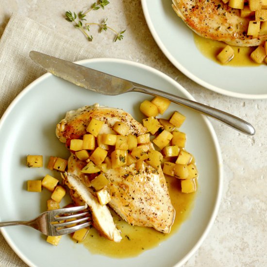 Chicken with Parsnip and Apple