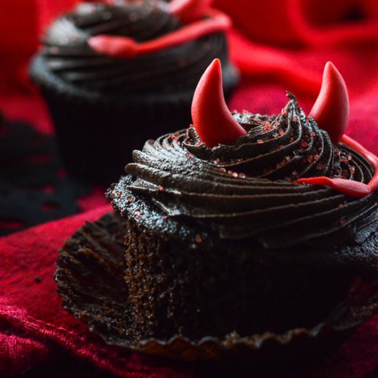 Spicy Little Devil’s (Food) Cupcake