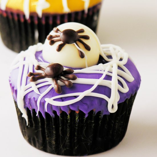 Spider Egg Cupcakes