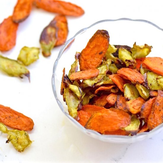 Carrot and Broccoli Chips