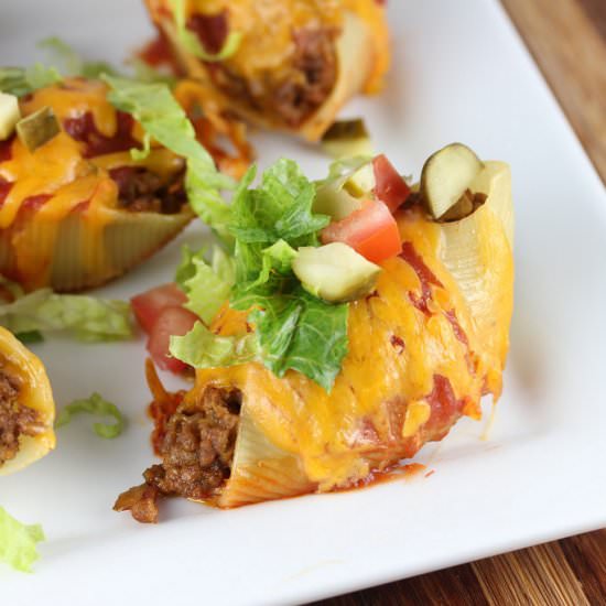 Cheeseburger Stuffed Shells