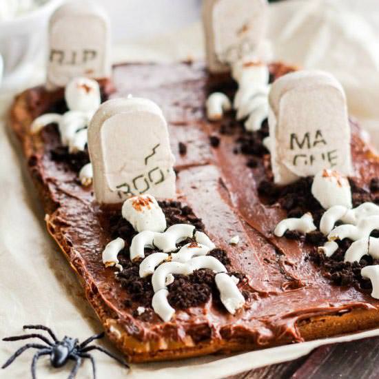 Graveyard Tombstone Brownies