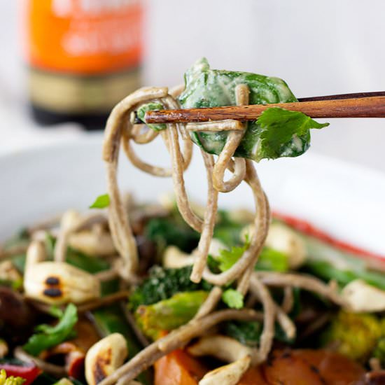 Soba Noodle Veggie Stir Fry