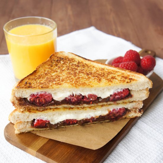 Rasp. Nutella Mascarpone Toastie