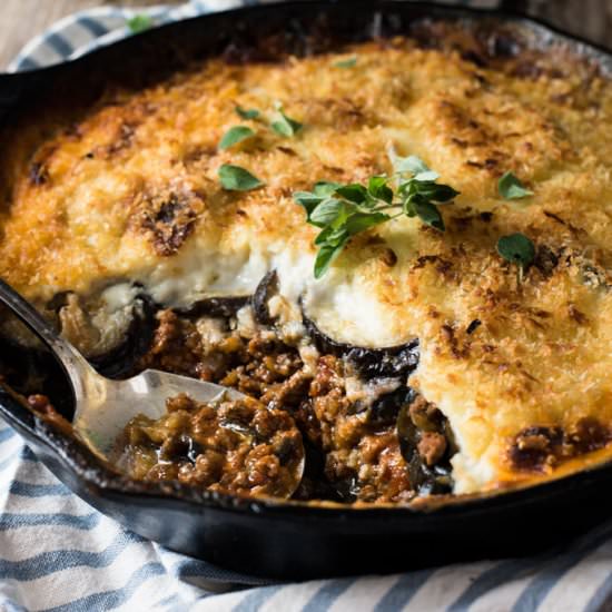 Moussaka Eggplant Bake