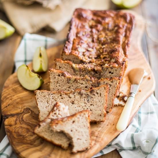 HIGH PROTEIN APPLE PECAN BREAD