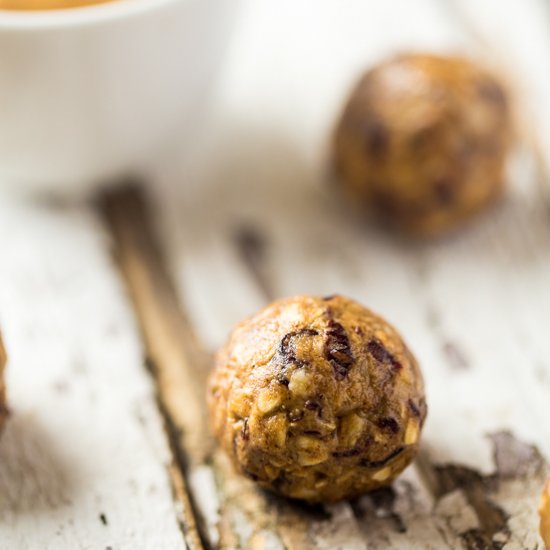 Vegan Cranberry Maple Energy Balls