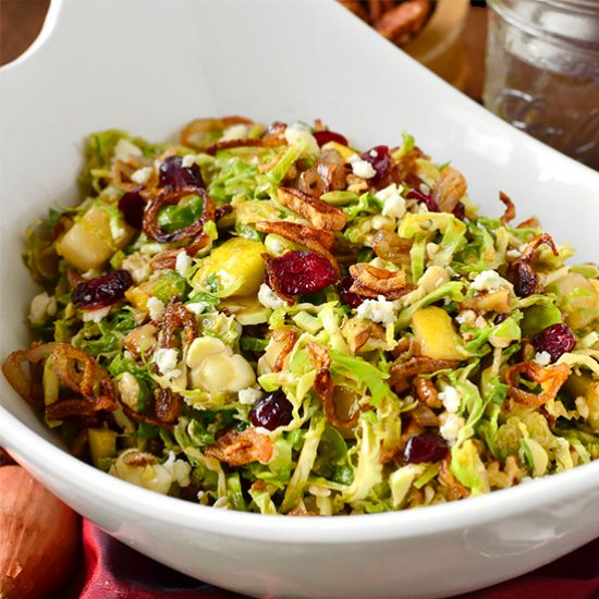 Fall Shredded Brussels Sprout Salad