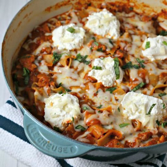 Rustic Skillet Lasagna