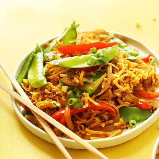 Vegan Singapore Noodles