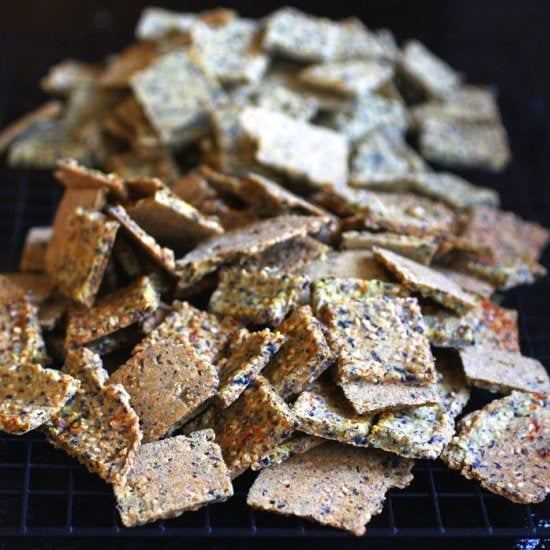 Gluten Free Sesame Crackers