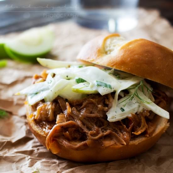 Slow Cooker Apple Bourbon Pork