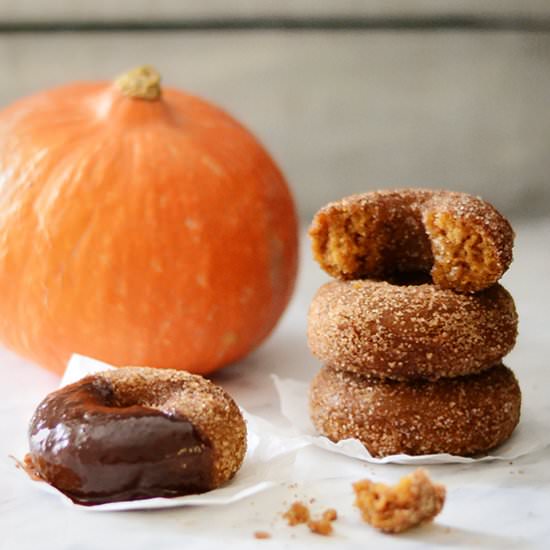 Pumpkin Churro Doughnuts