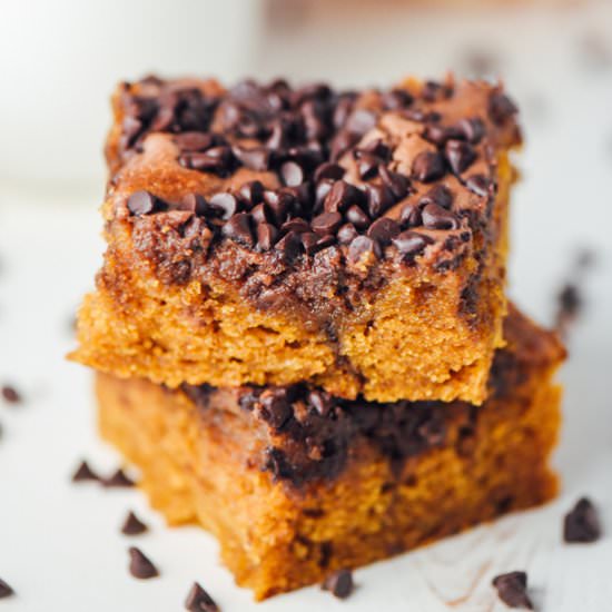 Pumpkin Chocolate Swirl Bars